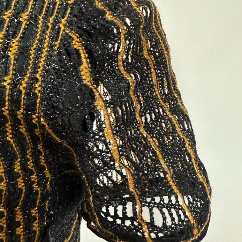 Vestido Missoni preto/dourado - M