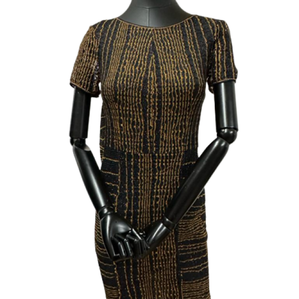 Vestido Missoni preto/dourado - M