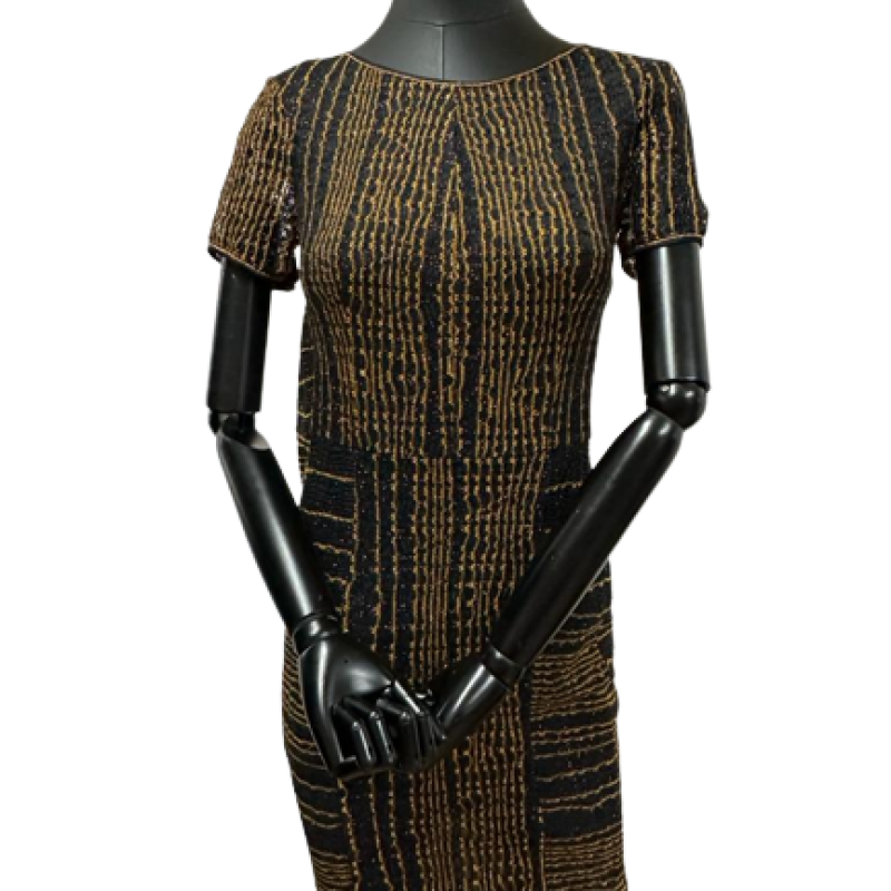 Vestido Missoni preto/dourado - M Vestido Missoni preto/dourado - M