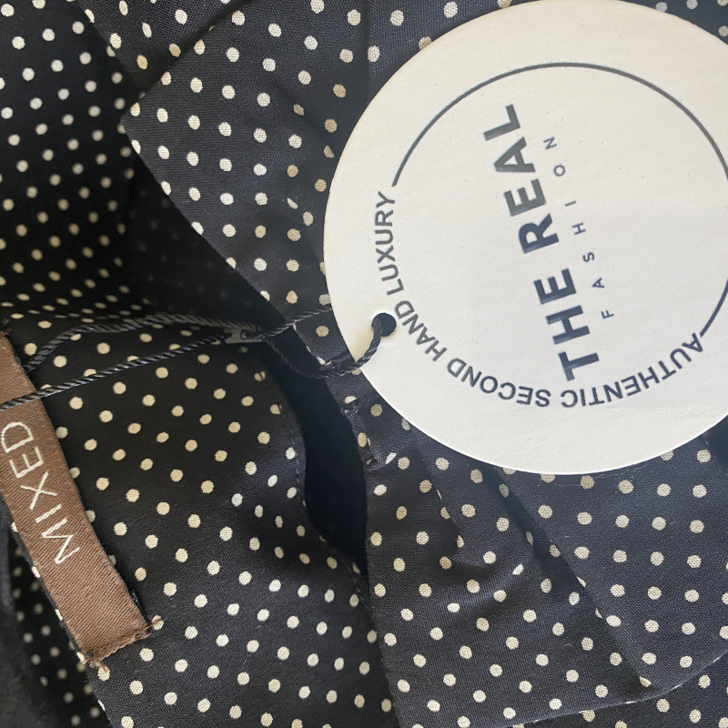 Vestido Mixed Preto Poá