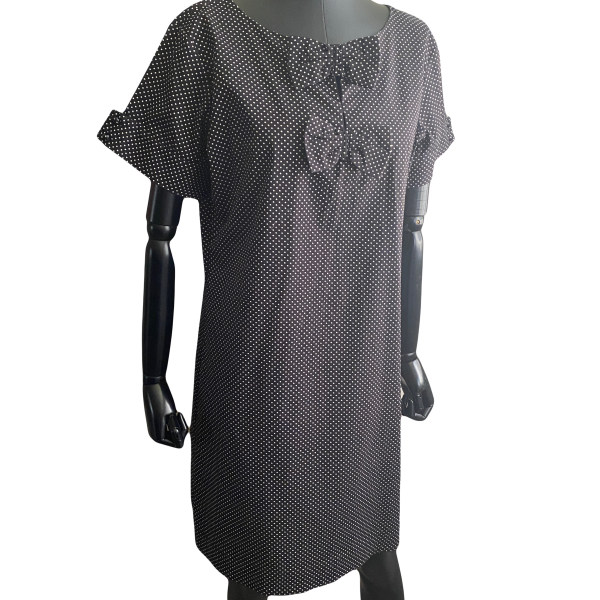 Vestido Mixed Preto Poá