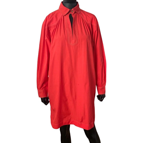 Vestido NK Longa Vermelha Pesponto - 34