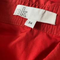 Vestido NK Longa Vermelha Pesponto - 34