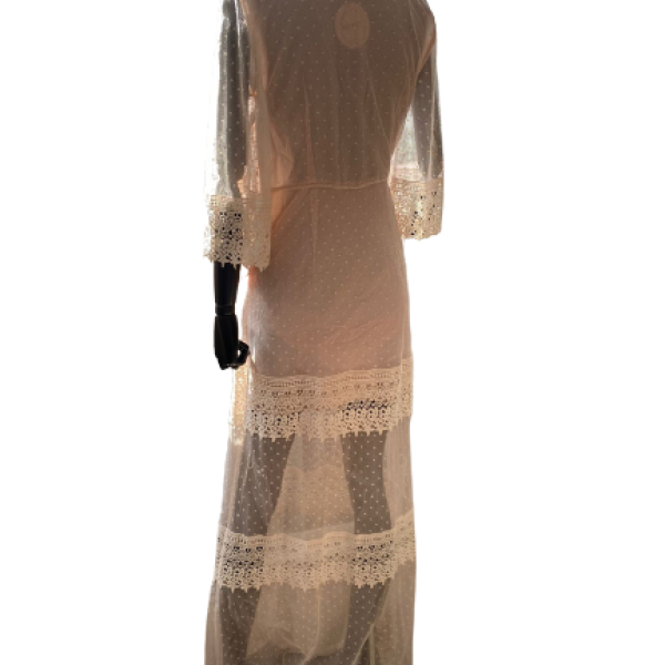Vestido NK Rendado Rosa-36