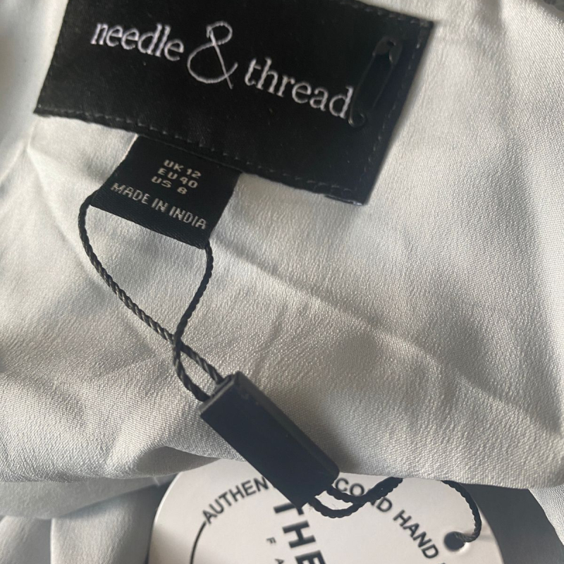 Vestido Needle &amp; Thread Azul Embellished Flores