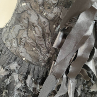 Vestido Oscar de La Renta Embellished Preta-38