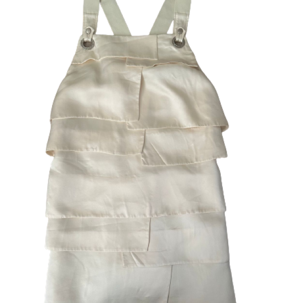 Vestido Osklen Seda Off-White-P Vestido Osklen Seda Off-White-P