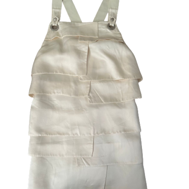 Vestido Osklen Seda Off-White-P Vestido Osklen Seda Off-White-P