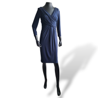Vestido Ralph Lauren Azul Marinho Midi-36
