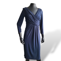 Vestido Ralph Lauren Azul Marinho Midi-36