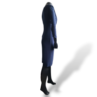 Vestido Ralph Lauren Azul Marinho Midi-36