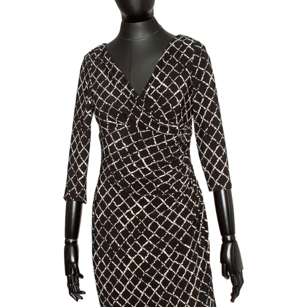 Vestido Ralph Lauren Preto Estampado-36