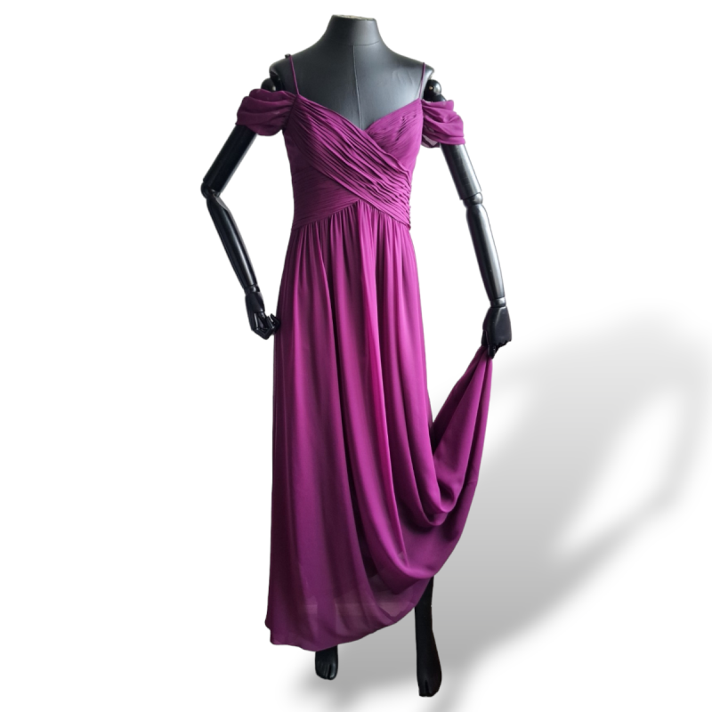 Vestido Ralph Lauren Roxo-36 Vestido Ralph Lauren Roxo-36