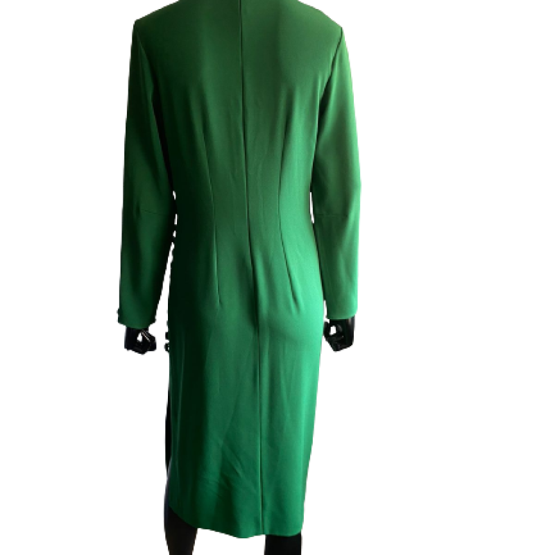 Vestido Rapsodia Verde Seda Longo-44 Vestido Rapsodia Verde Seda Longo-44