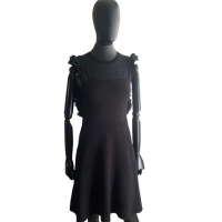 Vestido Red Valentino Preto Renda