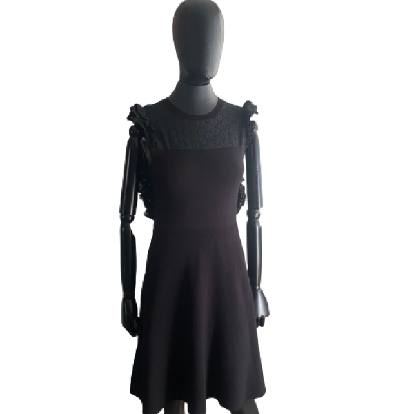 Vestido Red Valentino Preto Renda Vestido Red Valentino Preto Renda