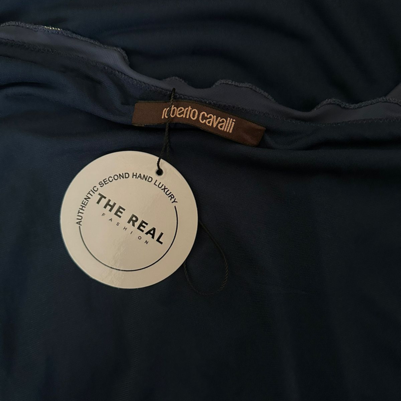 Vestido Roberto Cavalli Azul-40