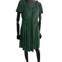 Vestido Stella McCartney Seda Verde-36