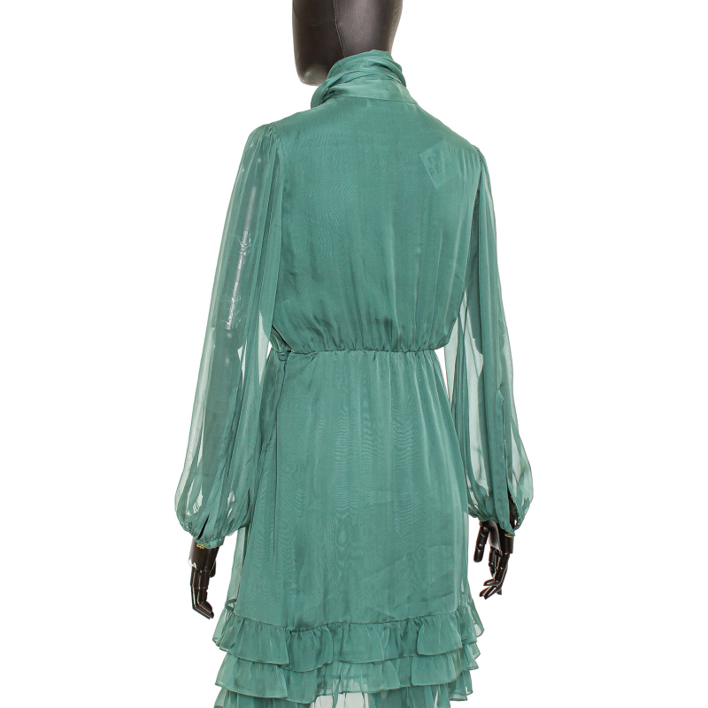 Vestido Stella McCartney Seda Verde