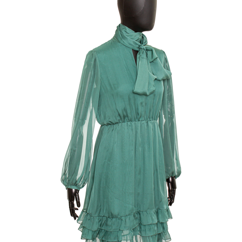 Vestido Stella McCartney Seda Verde