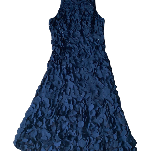 Vestido Theia Embellished Azul Marinho - P