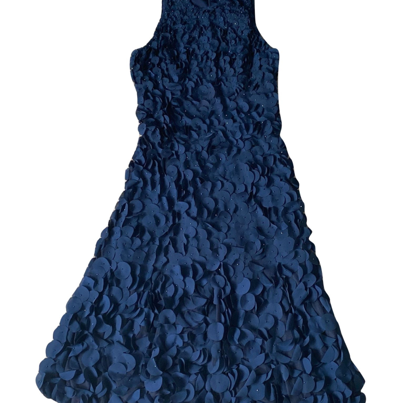 Vestido Theia Embellished Azul Marinho - P Vestido Theia Embellished Azul Marinho - P