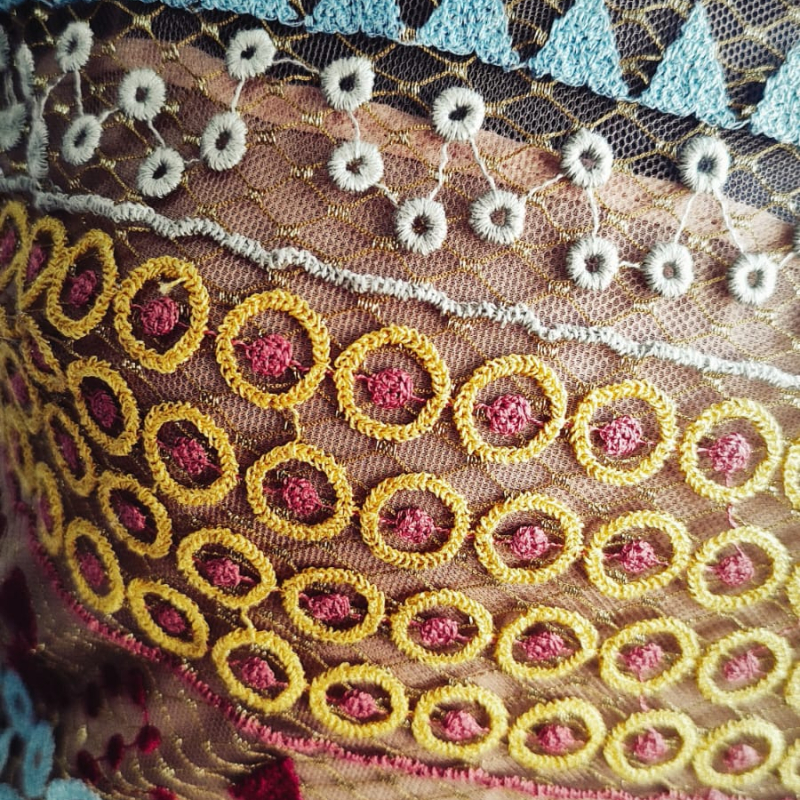 Vestido Valentino Colorido Embellished-36