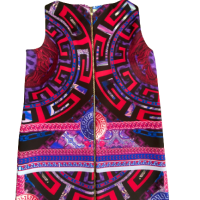 Vestido Versace Regata Estampada Onça-46