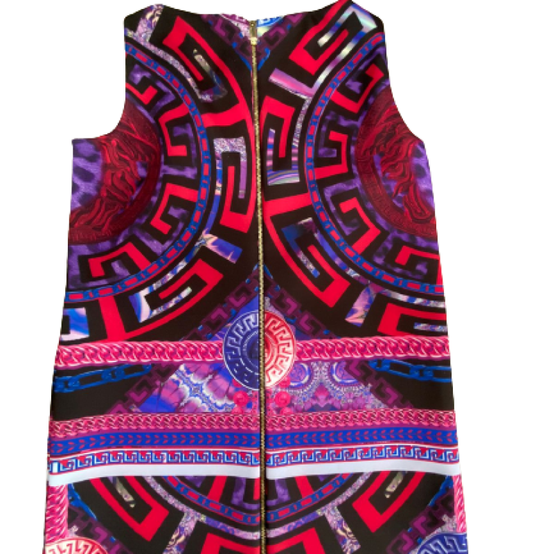 Vestido Versace Regata Estampada Onça-46 Vestido Versace Regata Estampada Onça-46
