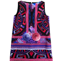 Vestido Versace Regata Estampada Onça-46