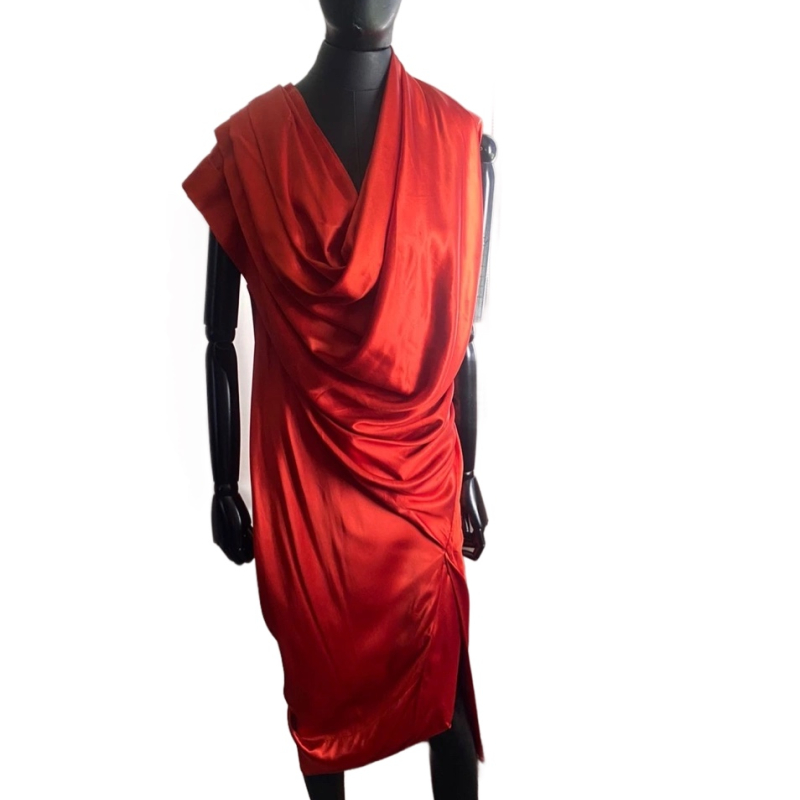 Vestido Vivienne Westwood Seda Longo Vermelho - 38