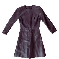 Vestido NK Store Couro Roxa