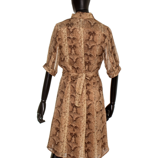 Vestido Yves Saint Laurent Seda Estampado