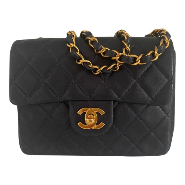 Bolsa Chanel Timeless Mini Square Azul Marinho
