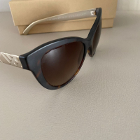 Óculos Burberry Tartaruga Hastes Dourada 3536
