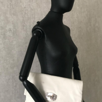 Bolsa Clutch Miu Miu Embellished Evening Branca