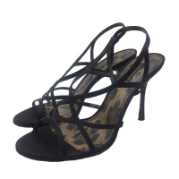 Sandália Dolce & Gabbana Cetim Preta