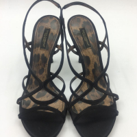 Sandália Dolce & Gabbana Cetim Preta