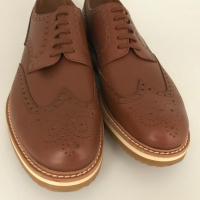 Sapato Prada Brogue Oxford Caramelo
