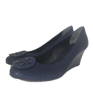 Sapato Tory Burch Anabela Azul Marinho