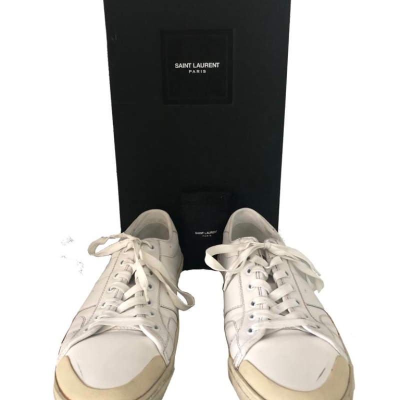 Sneaker Yves Saint Laurent Wolly Nikel Palladio Masculino - 42 Sneaker Yves Saint Laurent Wolly Nikel Palladio Masculino - 42