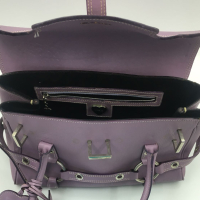 Bolsa Luella Handle Couro Lilás