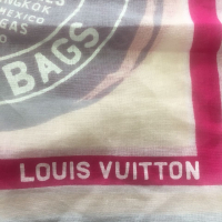 Lenço Louis Vuitton Estampado Rosa