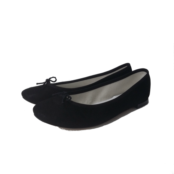 Sapatilha Repetto Camurça Preta Glitter Nova