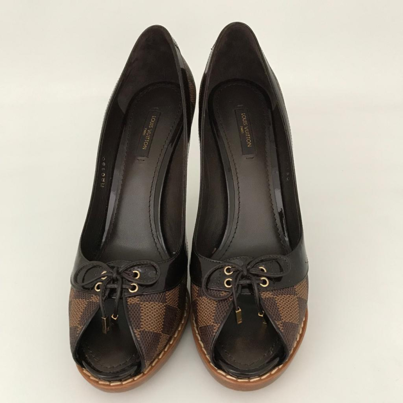 Peep Toe Louis Vuitton Damier Ebene