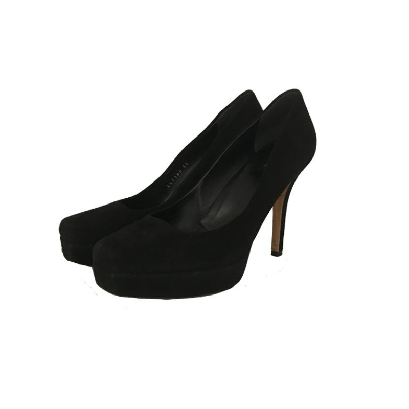Scarpin Gucci Camurça Preta - 34 Scarpin Gucci Camurça Preta - 34