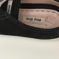 Tênis Miu Miu Suede Low-Top - 35