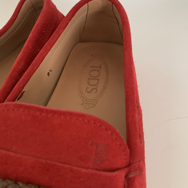 Mocassim Tod's Suede Vermelho Masculino - 40