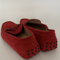 Mocassim Tod's Suede Vermelho Masculino - 40