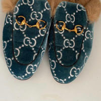 Mule Gucci Princetown Velvet Fur